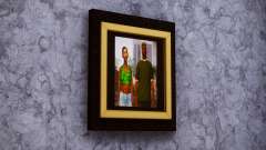 CJs house better Sweet and Kendl picture frame para GTA San Andreas Definitive Edition