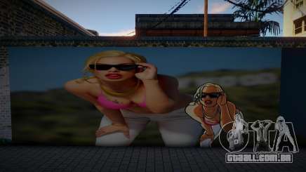 3D Girl Mural para GTA San Andreas