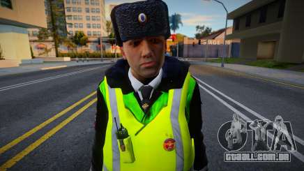 Inspetor de polícia de trânsito em uma jaqueta para GTA San Andreas