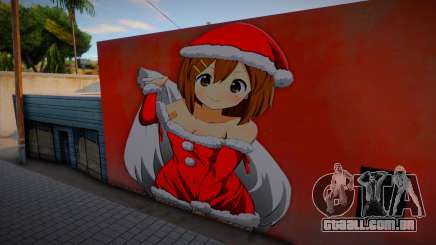 Mural de Yui Hirasawa de Navidad para GTA San Andreas