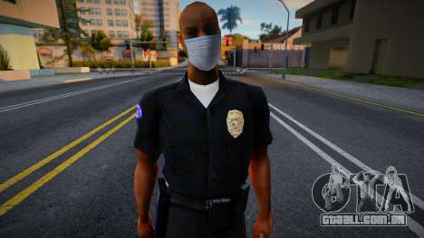 Frank Tenpenny usando uma máscara protetora para GTA San Andreas