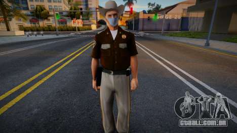 Xerife com máscara protetora para GTA San Andreas