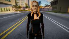 Miranda Lawson é loira em um macacão preto de para GTA San Andreas