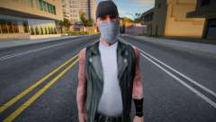 Bikera em uma máscara de proteção para GTA San Andreas