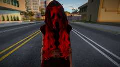 Female Skin with Halloween Mask para GTA San Andreas