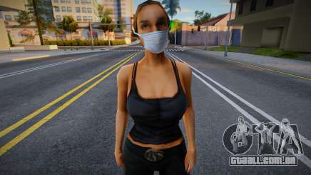 Catalina em uma máscara protetora para GTA San Andreas