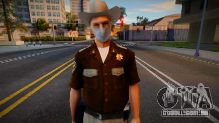 Xerife com máscara protetora para GTA San Andreas