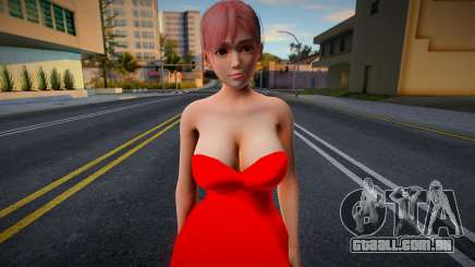 Honoka Red Dress para GTA San Andreas