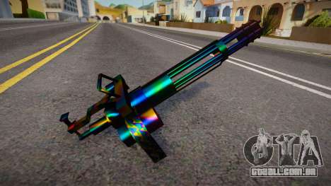 Iridescent Chrome Weapon - Minigun para GTA San Andreas