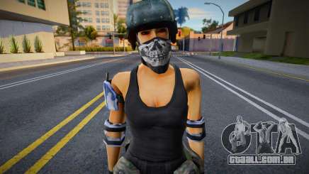 Garota de uniforme militar para GTA San Andreas