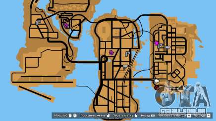 Cor clássica para radar e mapa para GTA 3 Definitive Edition