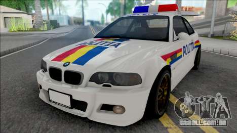 BMW M3 E46 Politia Romana para GTA San Andreas