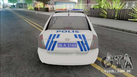 Hyundai Accent Era Police para GTA San Andreas