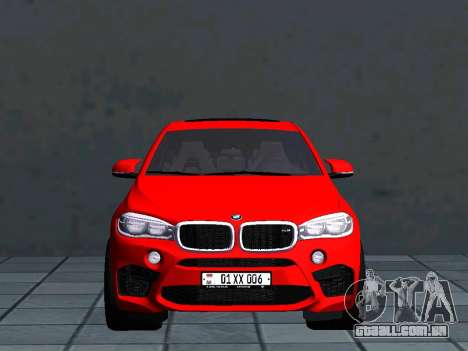 BMW X6M AM Plates para GTA San Andreas
