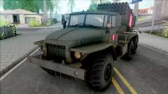 Exército Peruano Ural 375 BM-21 para GTA San Andreas