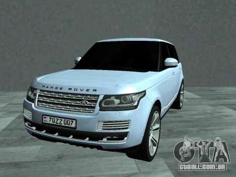 Range Rover SVA Tinted para GTA San Andreas