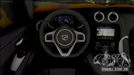 Dodge SRT Viper GTS 2012 [IVF VehFuncs] para GTA San Andreas