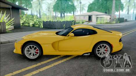 Dodge SRT Viper GTS 2012 [IVF VehFuncs] para GTA San Andreas