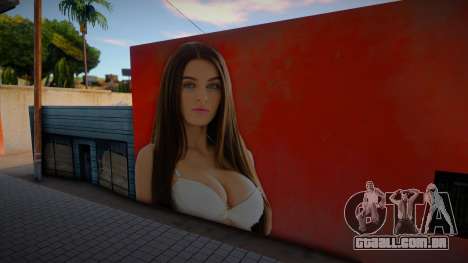 Lana Rhodes - mural para GTA San Andreas