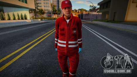 Ambulância Trabalhador v3 para GTA San Andreas