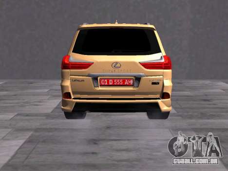 Lexus LX570 Superior para GTA San Andreas