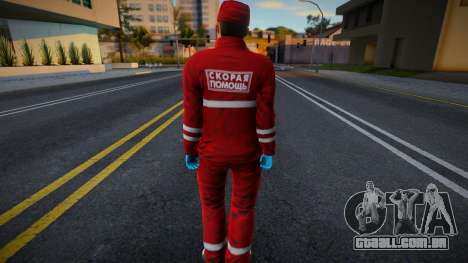 Ambulância Trabalhador v3 para GTA San Andreas