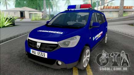 Dacia Lodgy Jandarmeria para GTA San Andreas