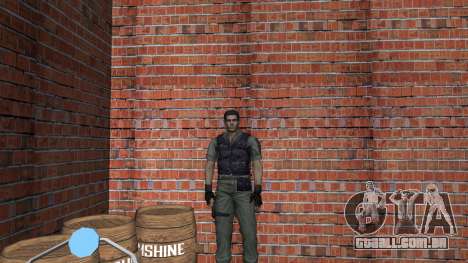 Resident Evil Chris Redfield para GTA Vice City