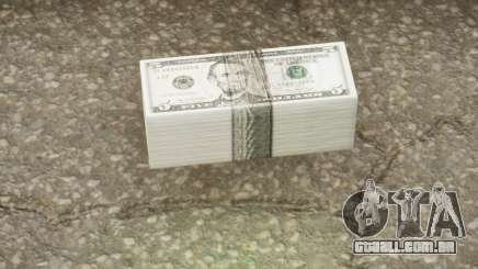 Realistic Banknote Dollar 5 (New Textures) para GTA San Andreas Definitive Edition