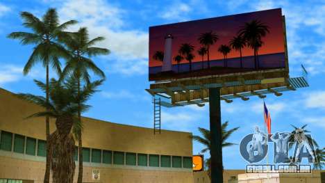 Pôr do Sol em Vice City (tela da Trilogia de GTA para GTA Vice City