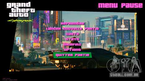 Vice City Cyberpunk 2077 Menu Mod para GTA Vice City