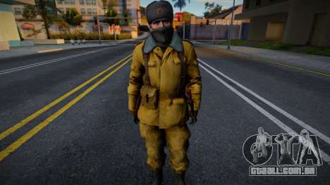Soldado soviético em uniforme de inverno para GTA San Andreas