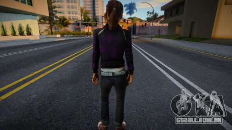 Zoe (Black & Purple) de Left 4 Dead para GTA San Andreas