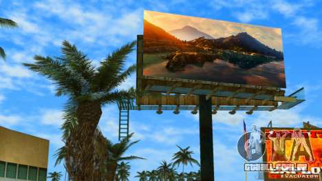 Pôster com montanhas de GTA 5 para GTA Vice City
