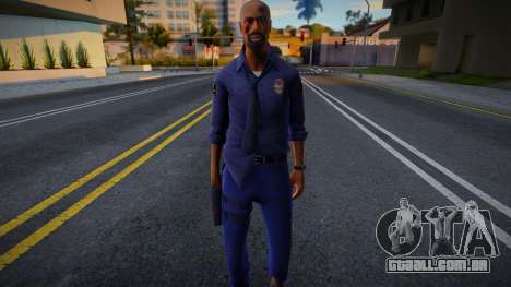 Louis de Left 4 Dead (Policial) v3 para GTA San Andreas