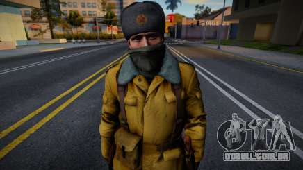 Soldado soviético em uniforme de inverno para GTA San Andreas