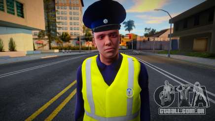 Pele da Polícia Nacional da Ucrânia em um colete para GTA San Andreas