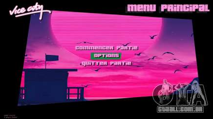 Retrowave Menu Mod para GTA Vice City