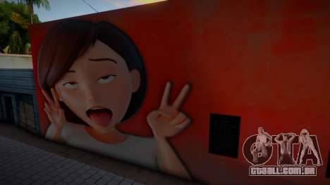 Elastigirl Mural From The Incredibles para GTA San Andreas