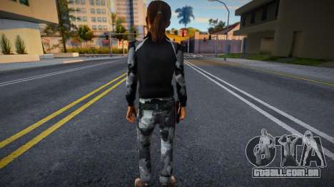 Zoe (Exército de Camo) de Left 4 Dead para GTA San Andreas