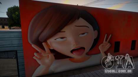 Elastigirl Mural From The Incredibles para GTA San Andreas