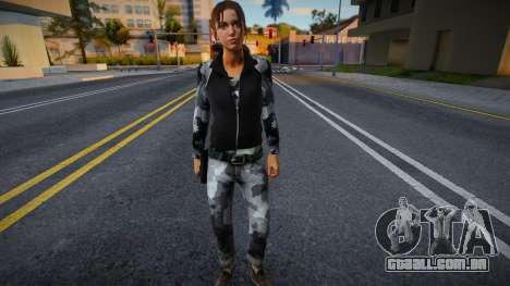 Zoe (Exército de Camo) de Left 4 Dead para GTA San Andreas