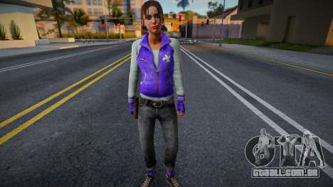 Zoe (Street Saints Coat) de Left 4 Dead para GTA San Andreas