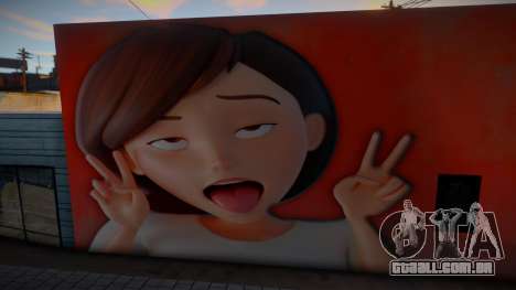 Elastigirl Mural From The Incredibles para GTA San Andreas