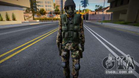 SAS (Novo Camo) da Fonte de Contra-Ataque para GTA San Andreas