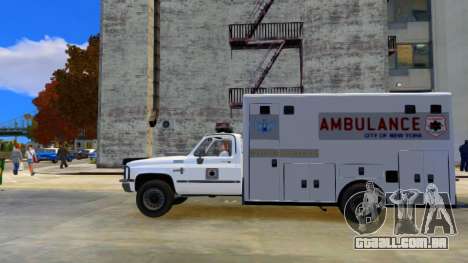 Chevrolet Silverado 1986 Ambulance para GTA 4