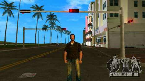 Tommy de camisa marrom para GTA Vice City