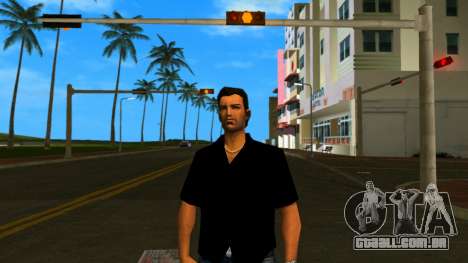 Tommy de camisa preta para GTA Vice City