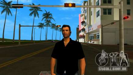 Tommy de camisa preta para GTA Vice City