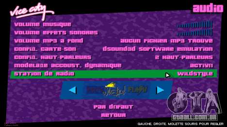 Novo Menu Principal para GTA Vice City